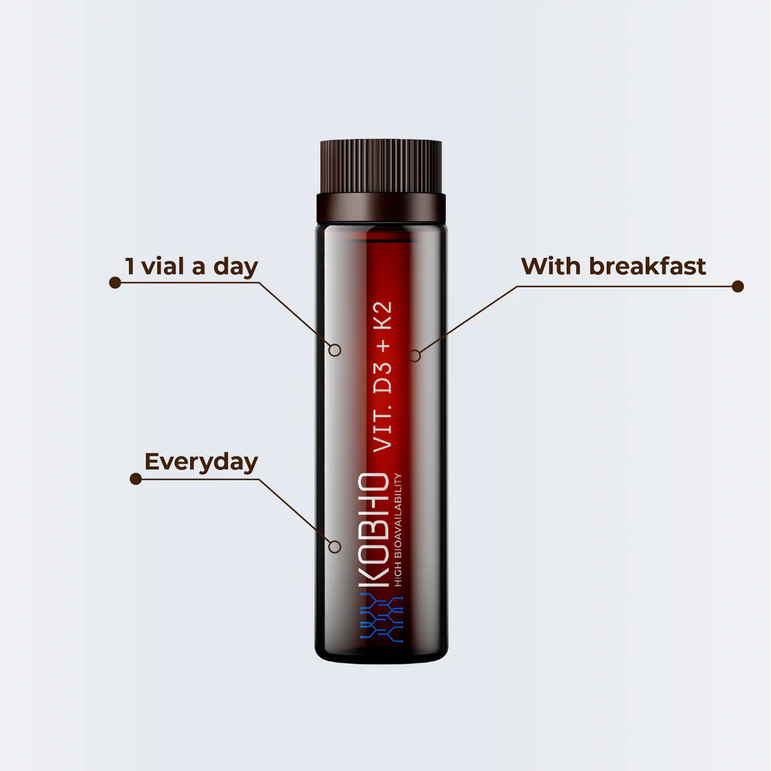 VIT. D3 + K2 20 viales - Kobho