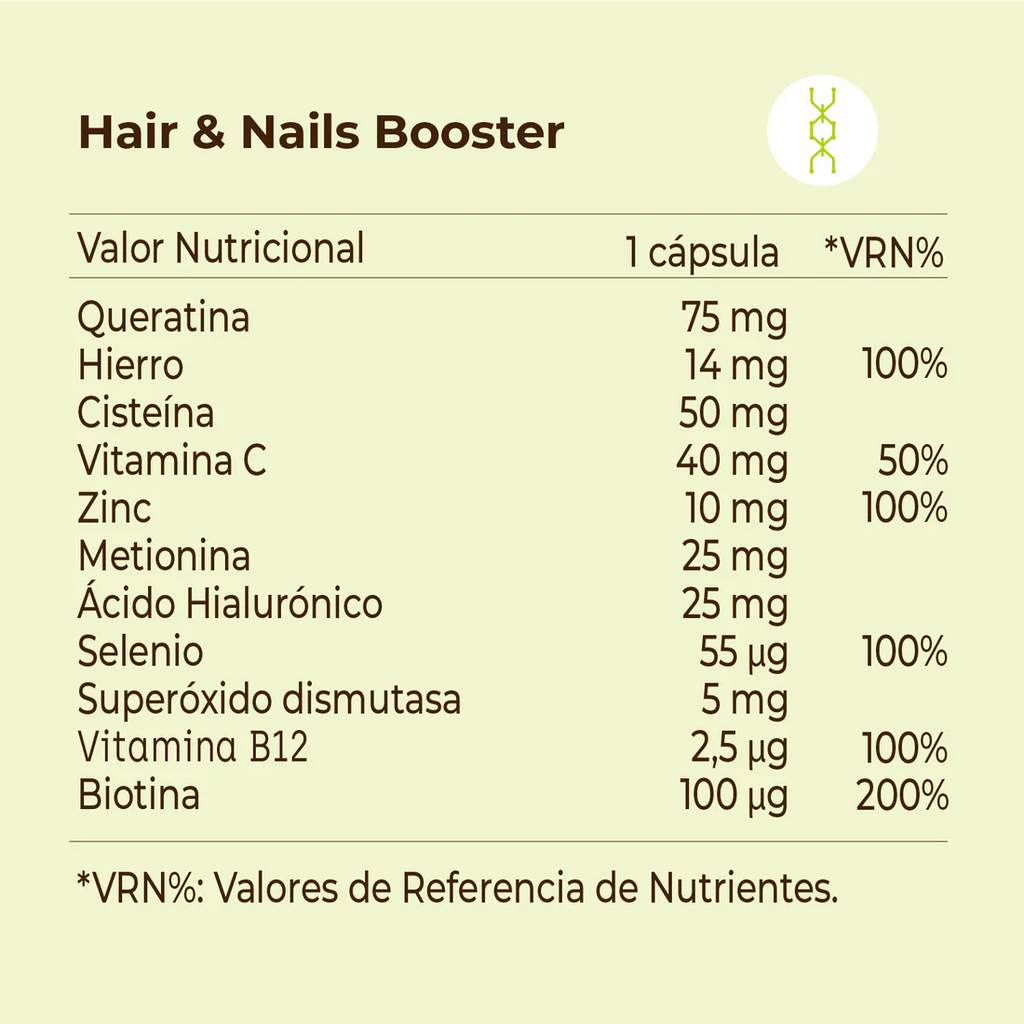 Hair & Nail Booster 60 cápsulas - Kobho